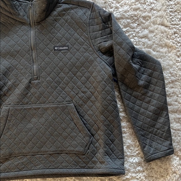 🌷 Columbia Women’s Charcoal Zip-Up Pullover - Picture 3 of 7